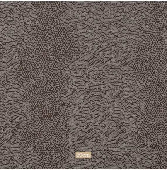 Tissu suédine serpent gris brun