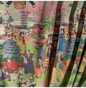 Tissu-280cm--lin-viscose-paysage-japonais