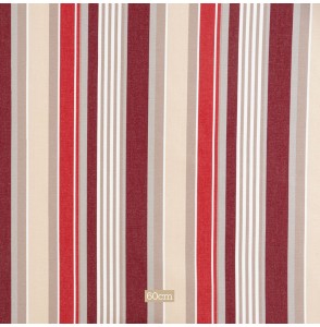 Tissu 320cm outdoor rayure bordeaux