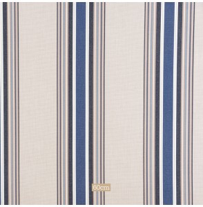 Tissu 320cm outdoor fine rayure bleu