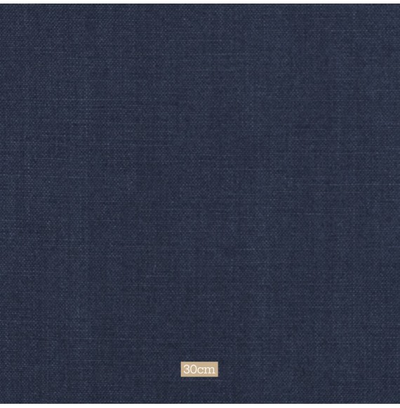 Tissu lin bleu marine