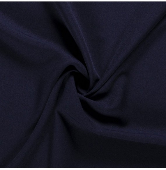 Tissu-polyester-uni-bleu-foncé