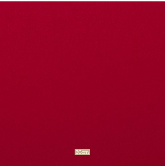 Tissu polyester uni rouge