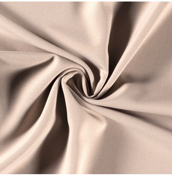 Tissu-polyester-uni-beige