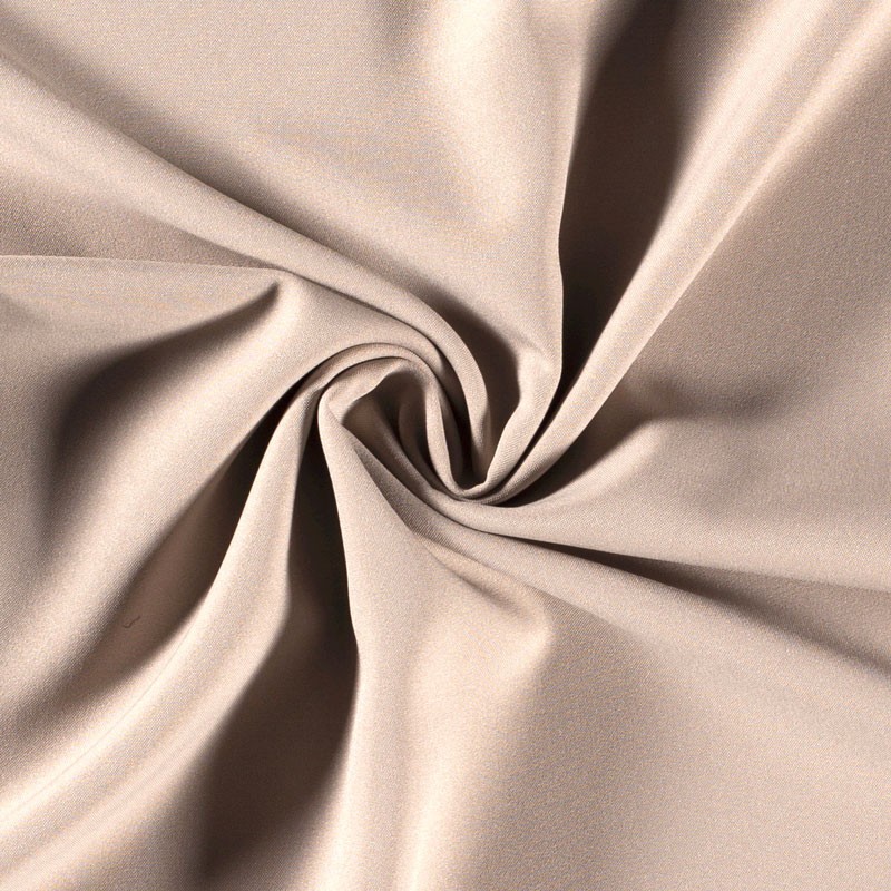 Tissu-polyester-uni-beige
