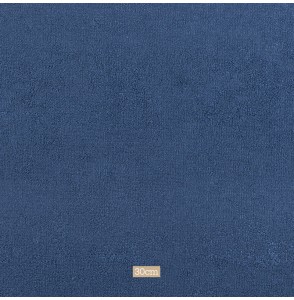 Tissu éponge bamboo bleu indigo