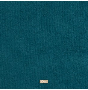 Tissu éponge bamboo bleu pétrole