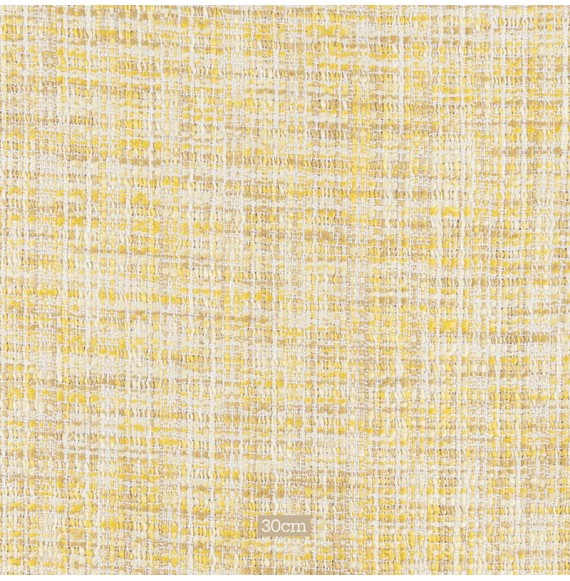 Tissu tweed jaune