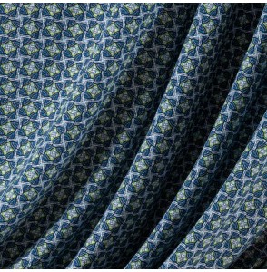 Tissu-viscose-wax-bleu