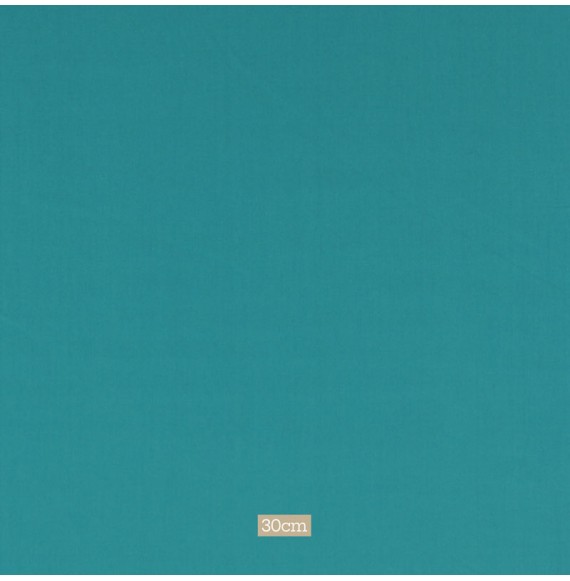 Tissu coton uni turquoise foncé