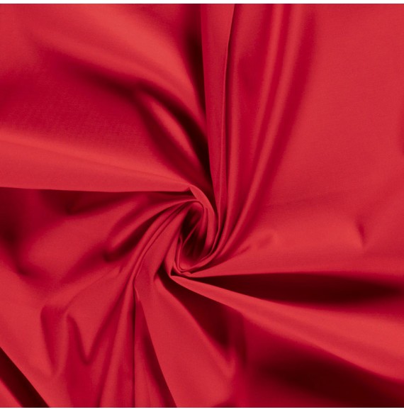 Tissu-satin-de-coton-rouge