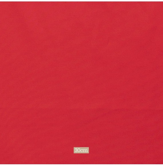 Tissu satin de coton rouge