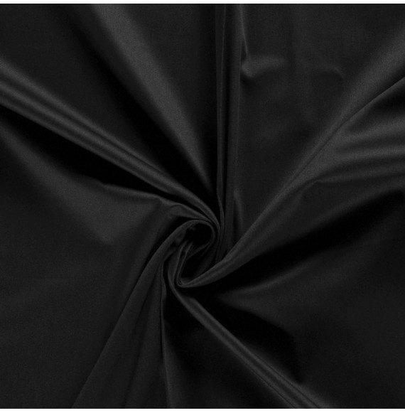 Tissu-satin-de-coton-noir