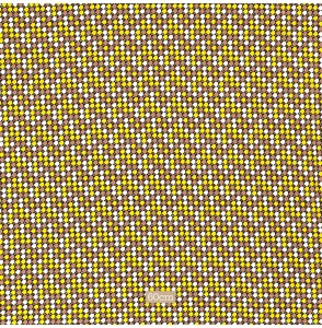 Tissu jersey viscose petits motifs géométrique jaune