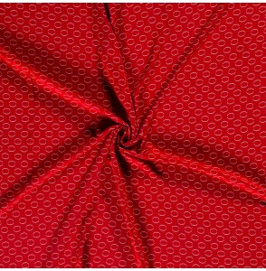 Tissu-viscose-rouge-cercles