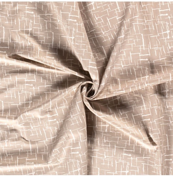 Tissu-bengaline-viscose-stretch-beige-abstrait