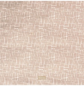 Tissu bengaline viscose stretch beige abstrait