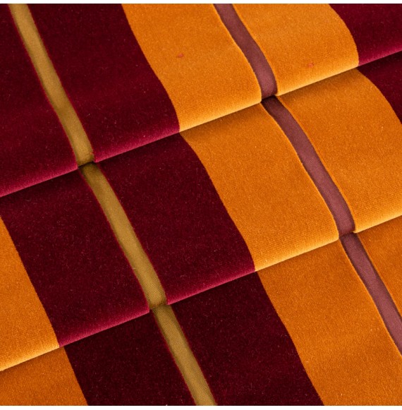 Tissu-velours-ligné-bordeaux-orange