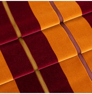 Tissu-velours-ligné-bordeaux-orange