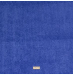 Tissu velours corduroy bleu cobalt