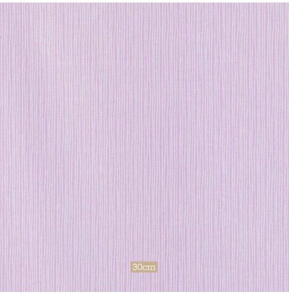 Tissu coton mauve ligné