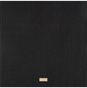 Tissu bord côte tubulaire épais noir