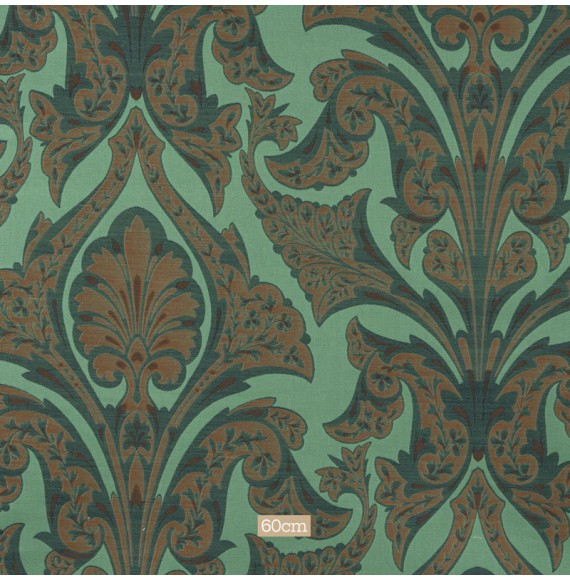 Tissu jacquard épais vert