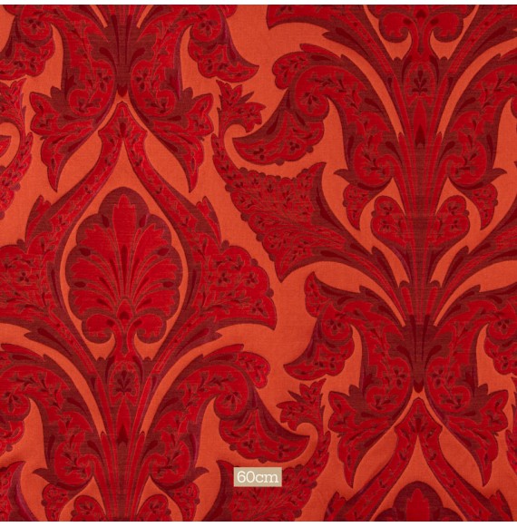 Tissu jacquard épais rouge