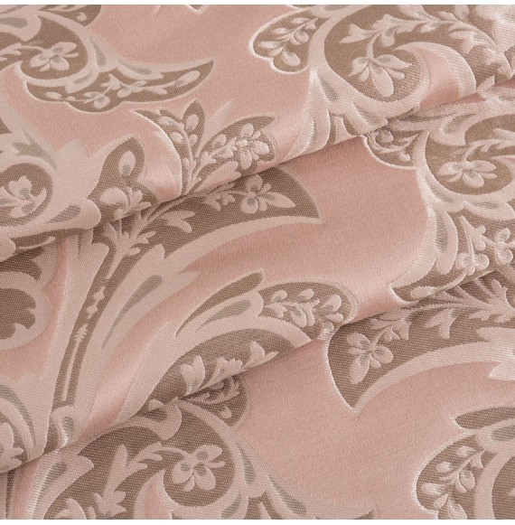 Tissu-jacquard-épais-vieux-rose