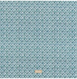 Tissu coton petit motif vert