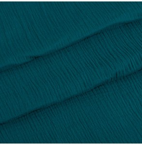 Tissu-double-gaze-Tetra-bleu-pétrole