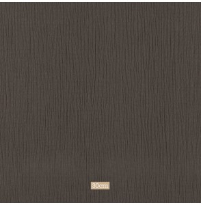 Tissu double gaze Tetra taupe foncé