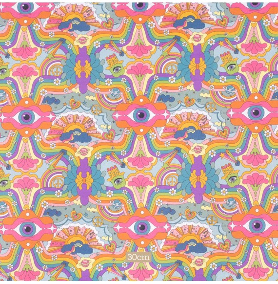 Katoenen-stof-regenboog-psychedelisch