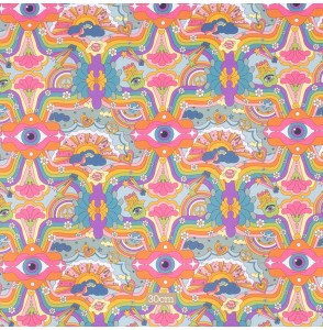 Katoenen-stof-regenboog-psychedelisch
