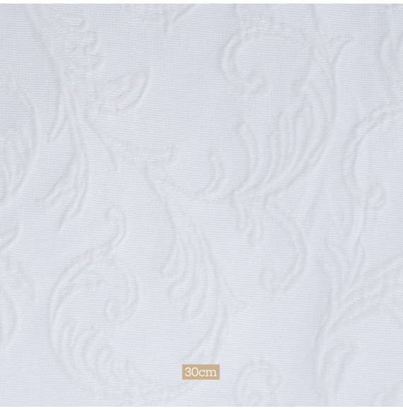 Tissu-270cm-piqué-de-coton-et-polyester-blanc-arabesque