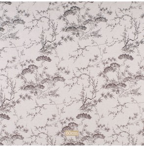 Tissu-lin-coton-naturel-motif-arbres-japonais