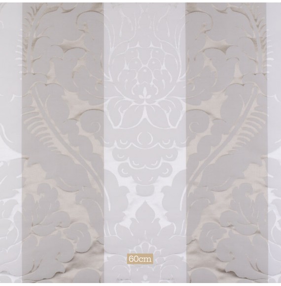 Tissu-jacquard-soie-coton-ligné-beige-arabesque