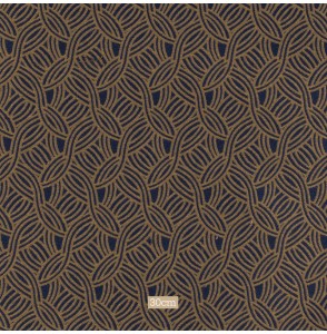 Tissu-non-feu-d’inspiration-art-déco-ocre-et-bleu