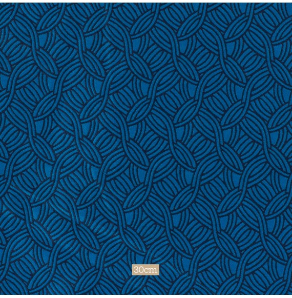 Tissu-non-feu-d’inspiration-art-déco-bleu