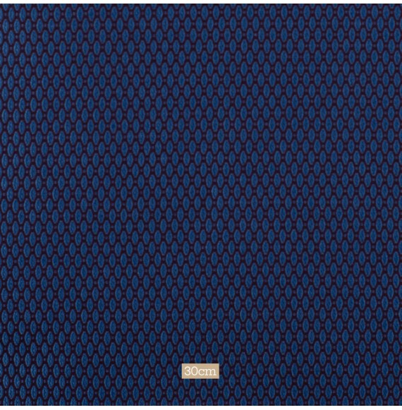 Tissu-ameublement-non-feu-petit-motif-bleu-sur-fond-prune