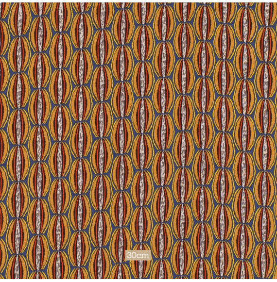 Tissu-viscose-ethnique-ocre