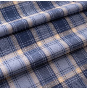 Tissu-twill-de-laine-vierge-tartan-bleu