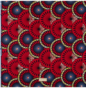 Tissu-Wax-cercle-rouge