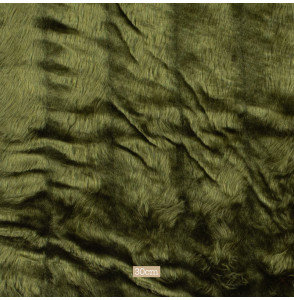 Tissu-fausse-fourrure-taillée-vert