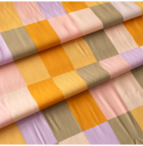 Tissu-viscose-rectangle-jaune