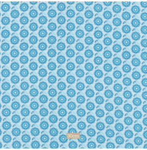 Tissu-coton-fleuri-vintage-turquoise