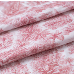 Tissu-viscose-toile-de-jouy-indien-rose