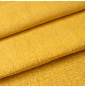 Tissu-lin-lavé-jaune-Washed-Linnen