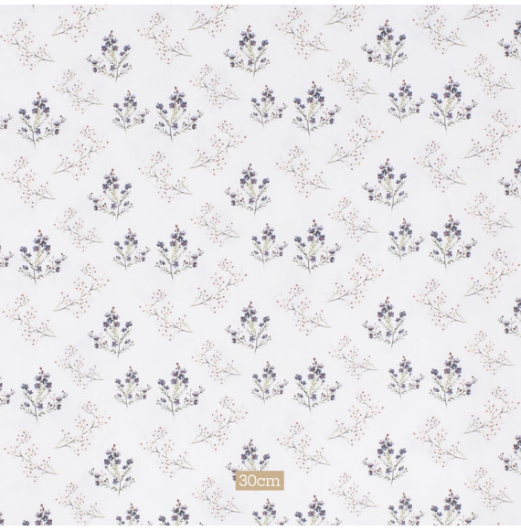 Tissu-300cm-satin-coton-blanc-petite-fleur-gris