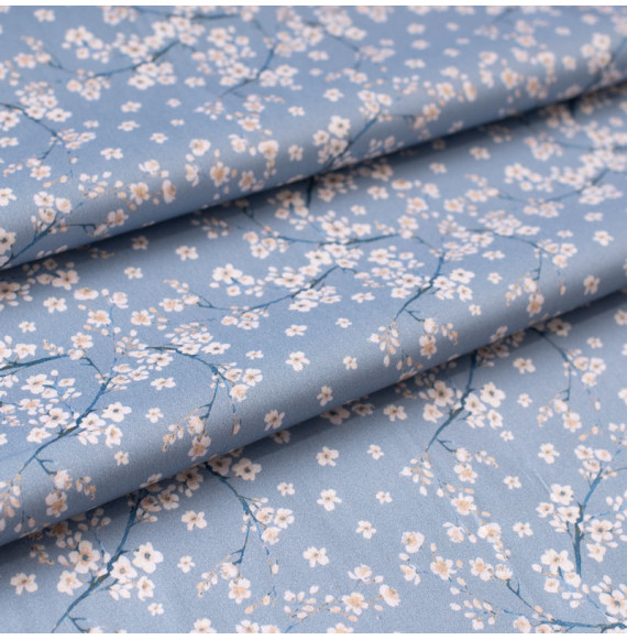 Tissu-300cm-satin-coton-bleu-cerisier